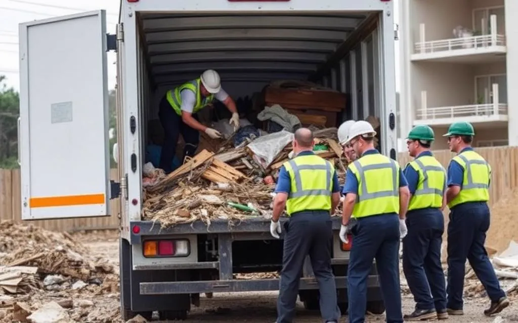 Évacuation de déchets