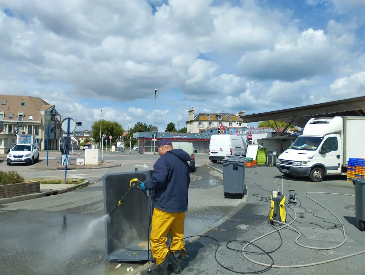 nettoyage hall au poisson a ouistreham